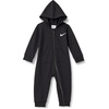 Nike Baby Essentials Full Zip Hooded Coverall(Black)