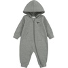 Nike Baby Essentials Full Zip Hooded Coverall(Dark Grey Heather)