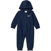 Nike Baby Essentials Full Zip Hooded Coverall(Midnight Navy)