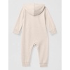 Nike Baby Essentials Full Zip Hooded Coverall(Pale Ivory Heather)