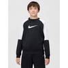 Nike Big Kids’ Sportswear Tracksuit – Boys and Girls Two Piece Set Sweatshirt Shorts(Black/White/Black/White)
