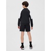 Nike Big Kids’ Sportswear Tracksuit – Boys and Girls Two Piece Set Sweatshirt Shorts(Black/White/Black/White)