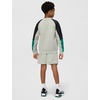 Nike Big Kids’ Sportswear Tracksuit – Boys and Girls Two Piece Set Sweatshirt Shorts(Spruce Fog/Black/Malachite/White)