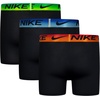 Nike Boys’ Dri-FIT Essentials Micro Multi-Pack Boxer Briefs(Black/Game Royal 3-pack)