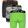 Nike Boys’ Dri-FIT Essentials Micro Multi-Pack Boxer Briefs(Black/Green)