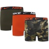 Nike Boys’ Dri-FIT Essentials Micro Multi-Pack Boxer Briefs(Camo/Orange 3-pack)