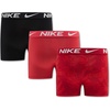 Nike Boys’ Dri-FIT Essentials Micro Multi-Pack Boxer Briefs(Tropical Red)