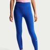 Nike Girls’ One Dri-FIT High-Waisted Leggings(Game Royal/White)