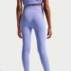 Nike Girls’ One Dri-FIT High-Waisted Leggings(Light Thistle/White)