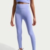 Nike Girls’ One Dri-FIT High-Waisted Leggings(Light Thistle/White)