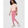 Nike Girls’ One Dri-FIT High-Waisted Leggings(Peony/White)
