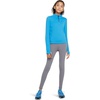 Nike Girls’ One Dri-FIT High-Waisted Leggings(Smoke Grey/White)