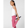 Nike Girls’ One Dri-FIT High-Waisted Leggings(Sweet Beet/White)