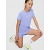 Nike Girls’ One Dri-FIT High-Waisted Skort – Skirt Shorts(Light Thistle/White)