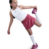 Nike Girls’ One Dri-FIT High-Waisted Skort – Skirt Shorts(Sweet Beet/White)