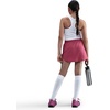 Nike Girls’ One Dri-FIT High-Waisted Skort – Skirt Shorts(Sweet Beet/White)