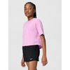 Nike Girls’ One Dri-FIT High-Waisted Woven Training Shorts(Black/White)