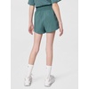 Nike Girls’ One Dri-FIT High-Waisted Woven Training Shorts(Mineral Slate/White)