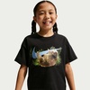 Nike Girls’ Sportswear Boxy Bear T-Shirt(Black/(Sloth))