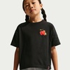 Nike Girls’ Sportswear Boxy Bear T-Shirt(Black/(Waffles))
