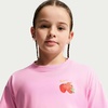 Nike Girls’ Sportswear Boxy Bear T-Shirt(Pink Rise/(Waffles))