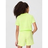 Nike Girls’ Sportswear Cropped T-Shirt (Large Swoosh Logo)(Light Liquid Lime)