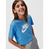 Nike Girls’ Sportswear Cropped T-Shirt (Large Swoosh Logo)(University Blue)