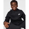 Nike Kids’ Sportswear Club Fleece Pullover Hoodie(Black/White)