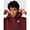 Nike Kids’ Sportswear Club Fleece Pullover Hoodie(Dark Team Red/White)