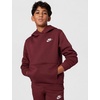 Nike Kids’ Sportswear Club Fleece Pullover Hoodie(Dark Team Red/White)