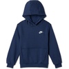 Nike Kids’ Sportswear Club Fleece Pullover Hoodie(Midnight Navy/White)