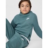 Nike Kids’ Sportswear Club Fleece Pullover Hoodie(Mineral Slate/White)