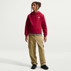 Nike Kids’ Sportswear Club Fleece Pullover Hoodie(Tough Red/White)