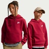 Nike Kids’ Sportswear Club Fleece Pullover Hoodie(Tough Red/White)