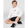 Nike Kids’ Sportswear Club Fleece Pullover Hoodie(White/Black)