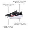 Nike Kids’ Stellar Ride Running Shoes | Road Running Shoes(Black/University Red/Anthracite/White)