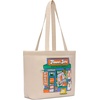 Nike Unisex Adult Classics Heritage Flower Store Tote Bag | Mens and Womens(Oatmeal/Safety Orange/White)
