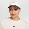 Nike Unisex Adult Club Unstructured Just Do It Cap Hat | Mens and Womens(Sail/Camo Green/Camo Green)