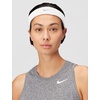 Nike Unisex Adult Dri-FIT Swoosh Headband(White/silver)