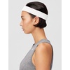 Nike Unisex Adult Dri-FIT Swoosh Headband(White/silver)