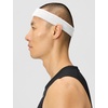 Nike Unisex Adult Dri-FIT Swoosh Headband(White/silver)