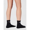 Nike Unisex Adult Everyday Cushioned Training Ankle Socks (3-Pack) | Mens and Womens(Black/White)