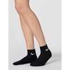 Nike Unisex Adult Everyday Cushioned Training Ankle Socks (3-Pack) | Mens and Womens(Black/White)