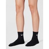 Nike Unisex Adult Everyday Cushioned Training Ankle Socks (3-Pack) | Mens and Womens(Black/White)