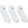 Nike Unisex Adult Everyday Cushioned Training Ankle Socks (3-Pack) | Mens and Womens(White/Black)