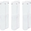 Nike Unisex Adult Everyday Cushioned Training Crew Socks (3-Pack) | Mens and Womens(לבן/שחור)