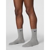 Nike Unisex Adult Everyday Cushioned Training Crew Socks (3-Pack) | Mens and Womens(Carbon Heather/Black)