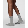 Nike Unisex Adult Everyday Cushioned Training Crew Socks (3-Pack) | Mens and Womens(Carbon Heather/Black)