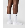 Nike Unisex Adult Everyday Cushioned Training Crew Socks (3-Pack) | Mens and Womens(White/Black)