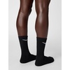 Nike Unisex Adult Everyday Cushioned Training Crew Socks (6-Pack) | Mens and Womens(Black/White)